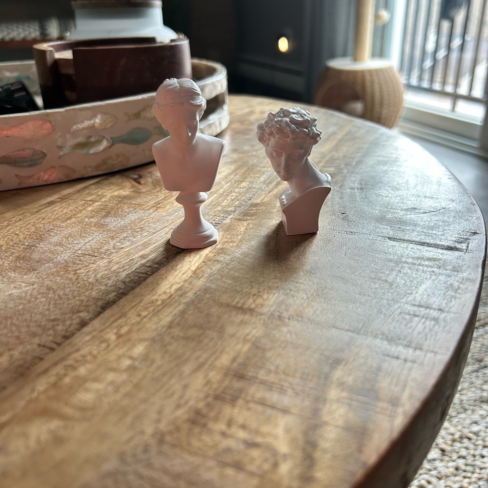 White Miniature Bust Statues